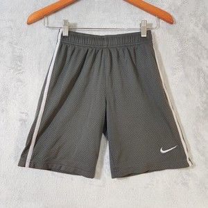 Nike Boys's Dark Gray Basketball Shorts Sz Small Athletic Bottoms Stretch Grey